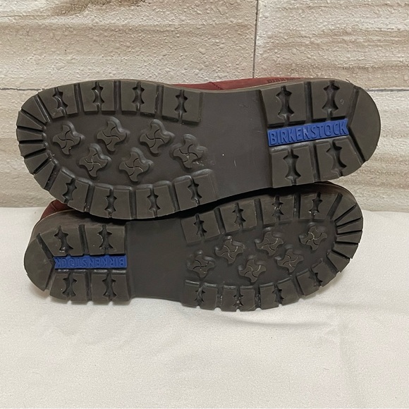 Birkenstock Stalon II Nubuck Leather Boots Burgundy Regular Fit EU 39 US L8 M6 - Picture 6 of 10